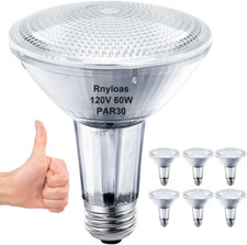 6 PACOTES PAR30 lâmpadas de pescoço longo 60W reguláveis 3000K branco quente E26 médio Ba comprar usado  Enviando para Brazil