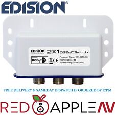 Switch EDISION 2 pol x 1 saída DiSEqC conecte até 2 LNBs a 1 receptor GRÁTIS P&P comprar usado  Enviando para Brazil