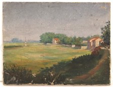 Tableau paysage village d'occasion  Tréguier