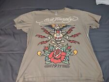 Camiseta estampas gráficas verdes vintage Ed Hardy por Christian Audigier. Tatuagem XXXL comprar usado  Enviando para Brazil