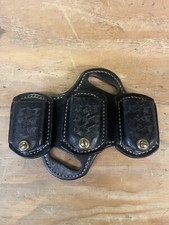 Porta-revistas vintage Ernie Hill Speed couro tripa tecido preto modelo 1 pés comprar usado  Enviando para Brazil