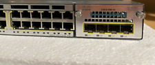 Switch Base IP Gigabit Cisco WS-C3750X-48PF-S 48 Portas com DUAL POWER & C3KX-NM-1G comprar usado  Enviando para Brazil
