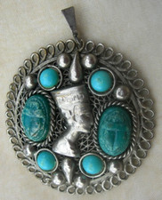 Vintage pendentif égyptien d'occasion  Poncin