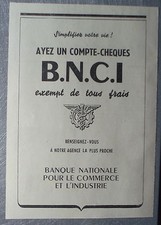 Publicité bnci banque d'occasion  Beaumont-de-Lomagne