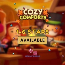 -Mono_poly_GO- ACONCHEGANTE CONFORTO TODOS OS ADESIVOS 1-2-3-4-5-6 Estrelas Conjunto 1-22 (FAST) comprar usado  Enviando para Brazil