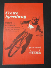 Speedway programme crewe for sale  BROXBURN