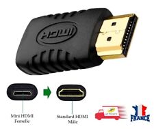 Adaptateur Mini HDMI Femelle vers HDMI Mâle Standard Plaqué Or comprar usado  Enviando para Brazil