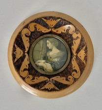Antique portrait miniature for sale  PEEBLES