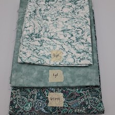 3,25 jardas de colcha remanescentes de tecido de algodão Peter Pan Moda turquesa comprar usado  Enviando para Brazil
