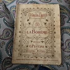 Libretto opera bohème usato  Genova