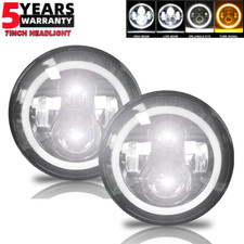 Par de faróis refletores de LED redondos 7\" para Chevrolet Nova 69-79 C10 C20 Pickup, usado comprar usado  Enviando para Brazil