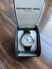 Relógio masculino Raymond Weil Maestro automático mostrador prateado numeral romano 2837STC00658 comprar usado  Enviando para Brazil