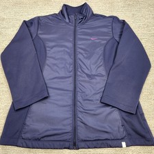Jaqueta NIKE THERMA-FIT Feminina XL Zíper Completo Roxa Suporte Gola Bolsos Ativos com Zíper, usado comprar usado  Enviando para Brazil