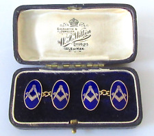 Gold masonic cufflinks for sale  LONDON