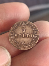 Mezzo soldo 1867 usato  Roma
