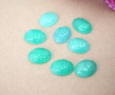 Chrysopras cabochon graviertem gebraucht kaufen  Norderstedt