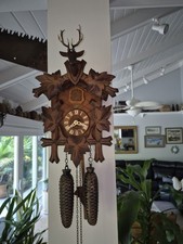 Hermoso Reloj de Cuco Schatz 8 Días Estilo Cazador Reacondicionado y Funcionando. segunda mano  Embacar hacia Mexico