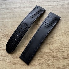 Autêntica pulseira de borracha perfurada preta Omega Speedmaster 21mm comprar usado  Enviando para Brazil