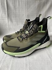 Tênis de caminhada Adidas TERREX Free Hiker GORE-TEX 2 verde oliva preto tamanho 11.5, usado comprar usado  Enviando para Brazil