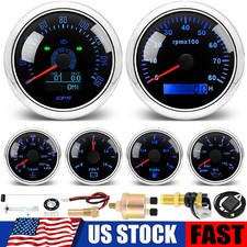 Conjunto de 6 medidores 85mm GPS velocímetro 160MPH tacho e 52mm combustível/óleo/temperatura/volt medidor EUA comprar usado  Enviando para Brazil