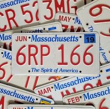 Massachusetts license plate for sale  North Stonington