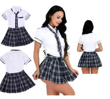 Roupas xadrez femininas sexy impertinentes escola meninas uniformes vestidos fantasia cosplay comprar usado  Enviando para Brazil