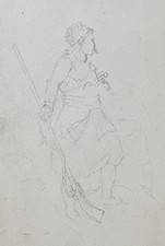 Ancien dessin original d'occasion  Expédié en France