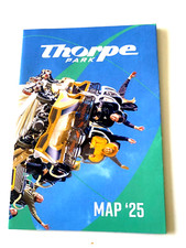 Thorpe park map for sale  FLEET