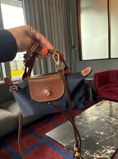 Bolsa Le Pliage Xtra XS azul marinho com alça, usado comprar usado  Enviando para Brazil