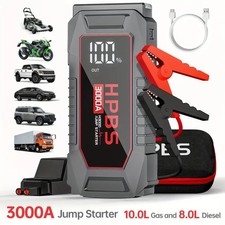 12V Jump Starter Battery Pack Power Bank Booster 10L Gas 8.0L Diesel Car Truck, usado comprar usado  Enviando para Brazil