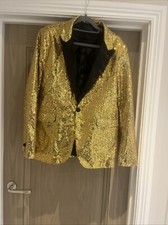 Mens gold sequin for sale  COBHAM