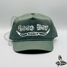 Boné Good Boy Chapéus Longhorn Western Chapéu Vintage Caçador Verde Caminhoneiro Corda Cowboy, usado comprar usado  Enviando para Brazil