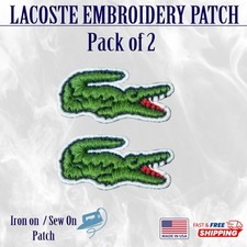 Naszywki Lacoste Aligator | Haftowane logo – prasowanie/szycie | 2-pak na sprzedaż Naszywki Lacoste Aligator | Haftowane logo – prasowanie/szycie | 2-pak na sprzedaż  Wysyłka do Poland