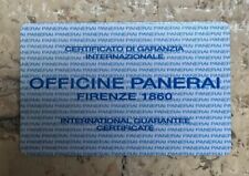 Panerai card officine usato  Italia
