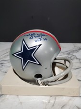 MINICAPACETE DALLAS COWBOYS HOF 96 ASSINADO LISTRA VERMELHA 2 BARRAS MEL RENFRO CERTIFICADO DE AUTENTICIDADE comprar usado  Enviando para Brazil