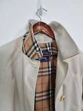 Trench coat feminino BURBERRY bege clássico Nova Check 16/18 grande, usado comprar usado  Enviando para Brazil