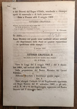 1869 Royal Decreto X Regulamento dos Correios-8498 comprar usado  Enviando para Brazil