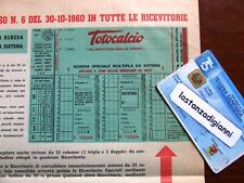 Totocalcio schedina 1960 usato  Messina