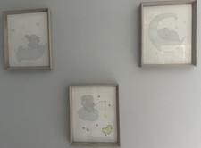 Fotos emolduradas de bebê elefante decoração de quarto de bebê elefante - 3 8x10 quarto de bebê elefante comprar usado  Enviando para Brazil