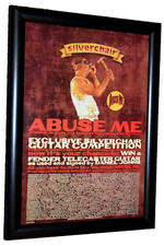 SILVERCHAIR band framed A4 1997 abuse me SINGLE original promo ART poster, usado comprar usado  Enviando para Brazil