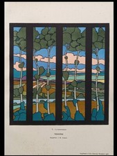 Vitrail art nouveau d'occasion  Rennes-