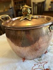 RUFFONI Historia Cobre Martillado STOCKPOT Alcachofa Perilla Tapa 3 + Cuarto Olla segunda mano  Embacar hacia Argentina