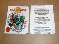 Bustina figurine mazinga usato  Rancio Valcuvia
