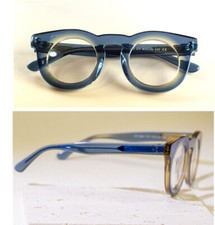 Óculos femininos de acetato grosso armação de óculos redonda vintage azul/marrom comprar usado  Enviando para Brazil