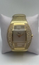 Relógio feminino Puma 40MM WR Tonneau cristal acento pedras douradas aço inoxidável comprar usado  Enviando para Brazil