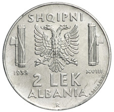 Albania lek 1939 usato  Guidonia Montecelio