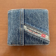 Carteira Diesel Masculina Indústria Denim Bifold Azul Vermelha Luxo Compacta Clássica Elegante comprar usado  Enviando para Brazil