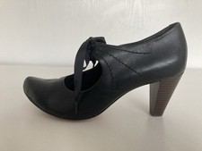 Clarks black leather for sale  REDCAR