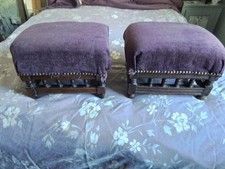 Pair vintage footstools for sale  HELSTON