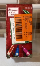Home Accents Holiday 50 mini luzes incandescentes multicoloridas 10 pés 2,5 pol comprar usado  Enviando para Brazil